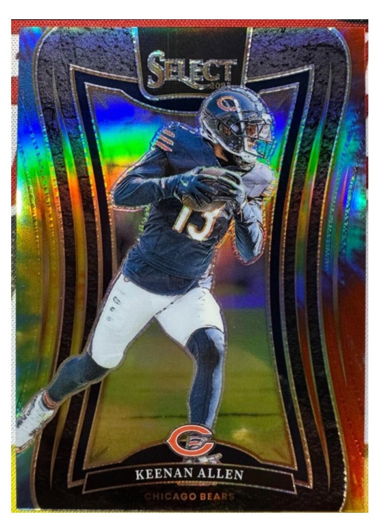 2024 Panini Select Base Set Keenan Allen Tie-Dye Prizm #357 card