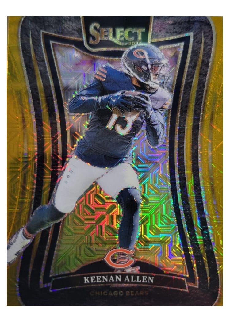 2024 Panini Select Base Set Keenan Allen Gold Prizm #357 card