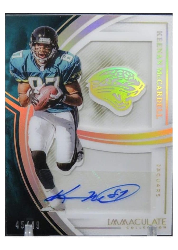 2025 Panini Immaculate Immaculate Shadowbox Signatures Keenan McCardell #14 card