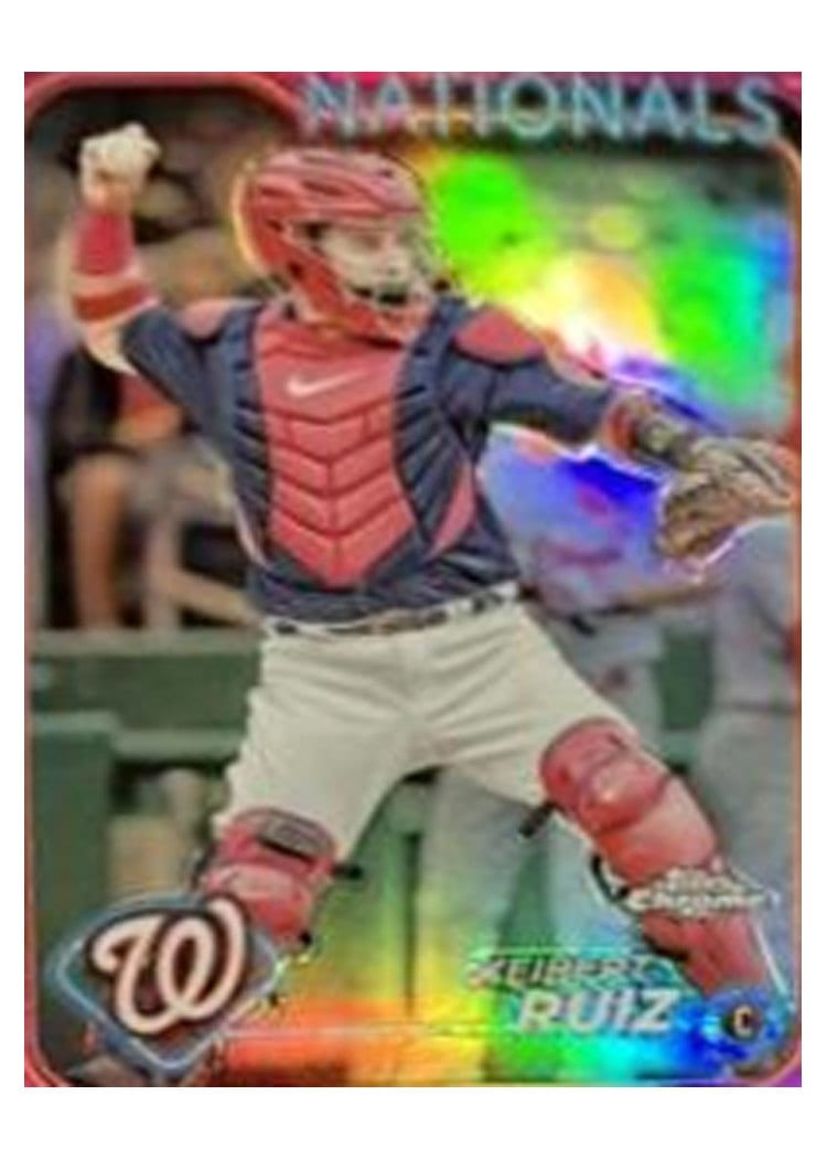 2024 Topps Chrome Base Set Keibert Ruiz Pink Refractor #64 card