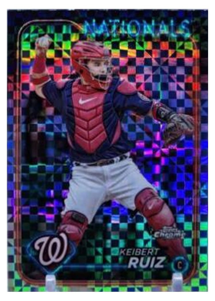 2024 Topps Chrome Base Set Keibert Ruiz XFractor #64 card