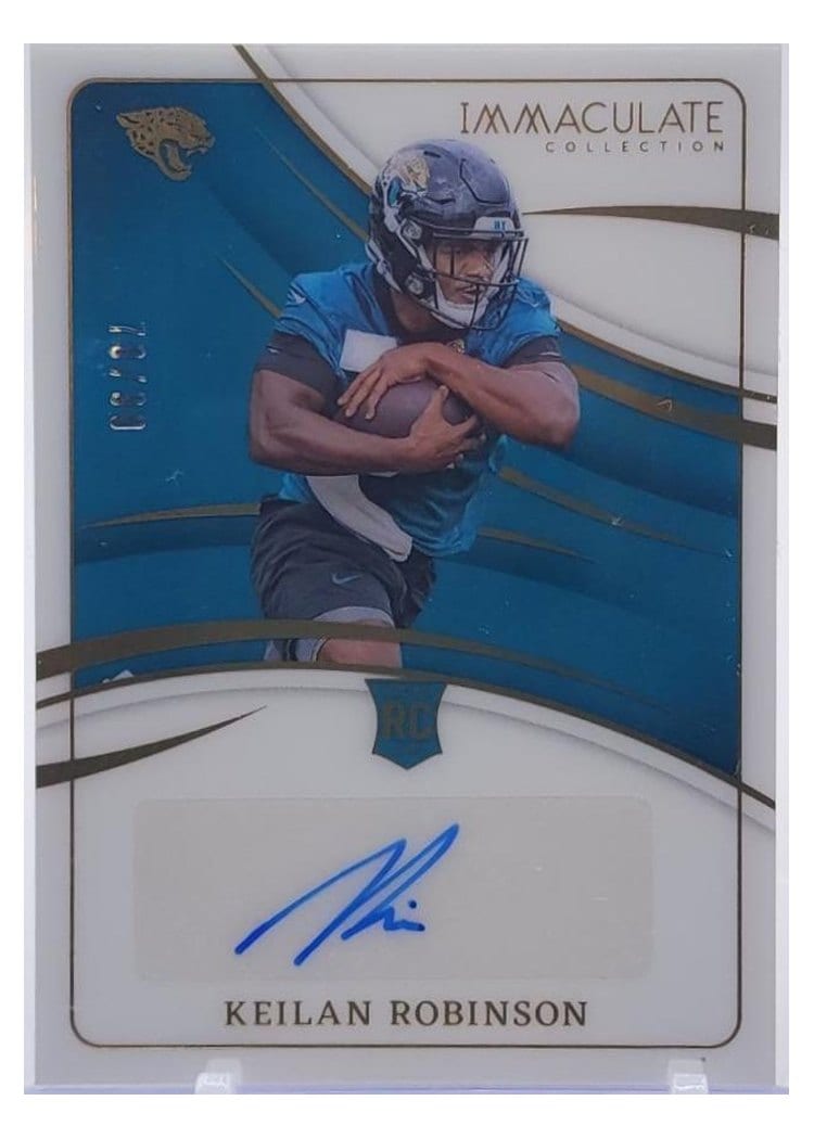 2024 Panini Immaculate Rookie Autograph Keilan Robinson #13 card