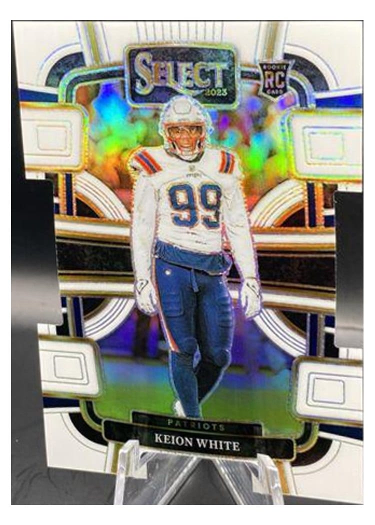 2023 Panini Select Base Set Keion White White Prizm Die-Cut #69 card