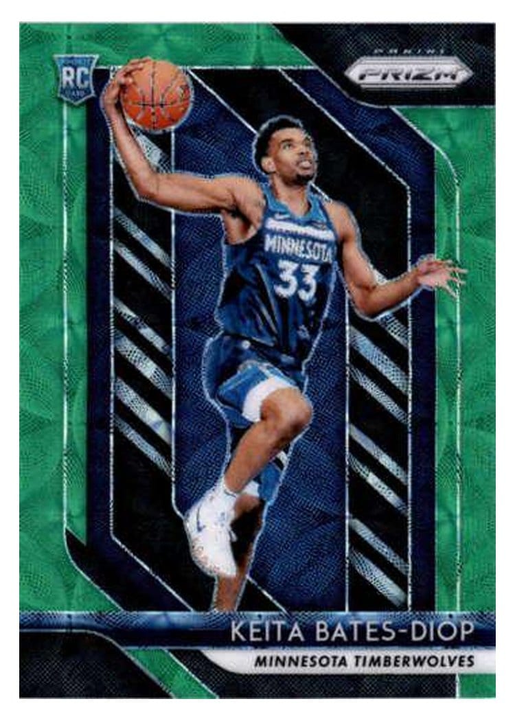 2018-19 Panini Prizm Base Set Keita Bates-Diop Green Choice Prizm #47