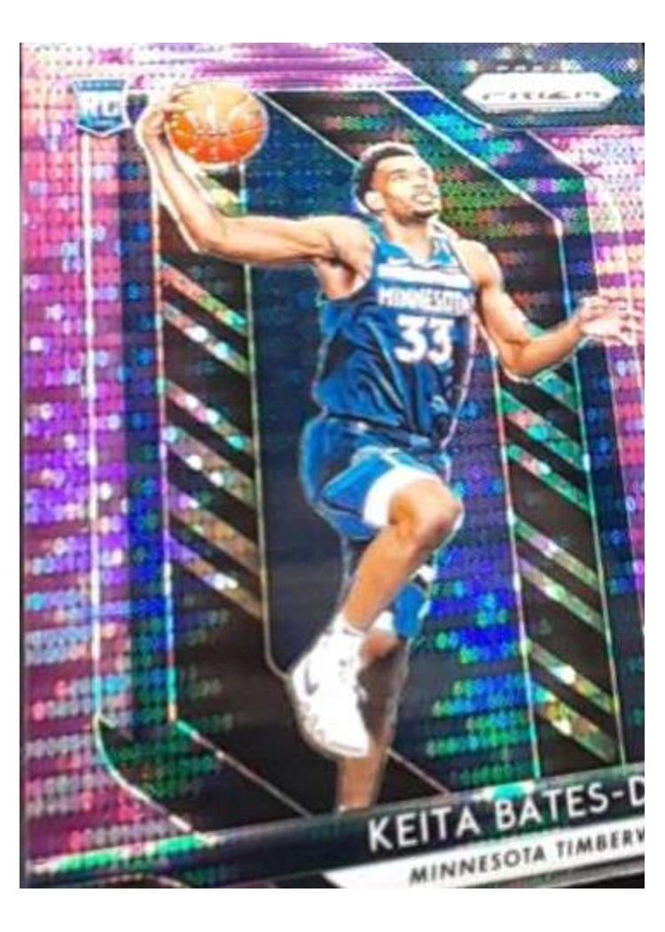 2018-19 Panini Prizm Base Set Keita Bates-Diop Purple Pulsar Prizm #47