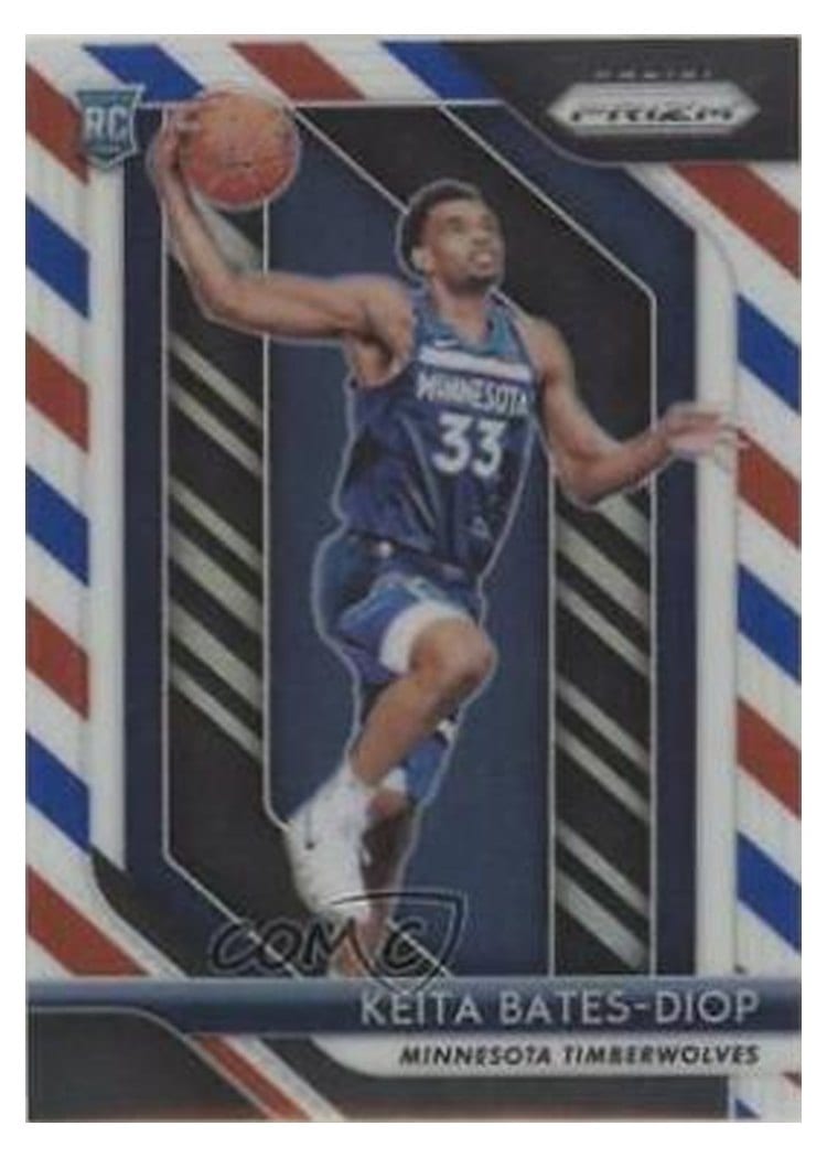 2018-19 Panini Prizm Base Set Keita Bates-Diop #47 card