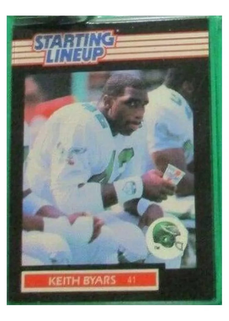 1989 Kenner Starting Lineup Keith Byars card