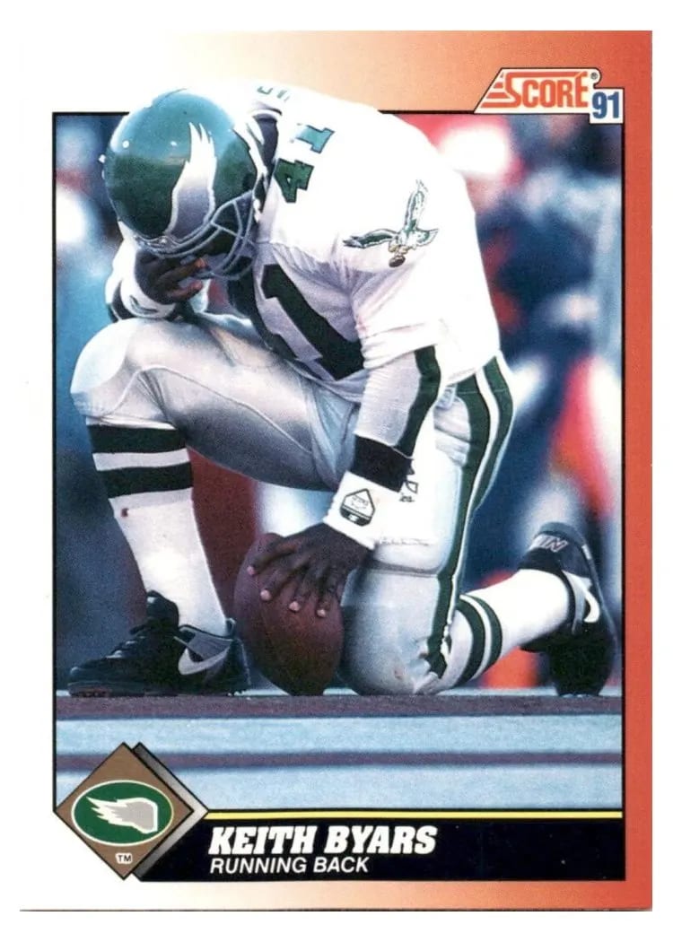 1991 Score Keith Byars #220 card