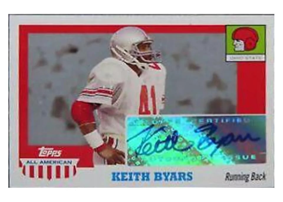 2005 Topps All American Autograph Keith Byars #A-KB card