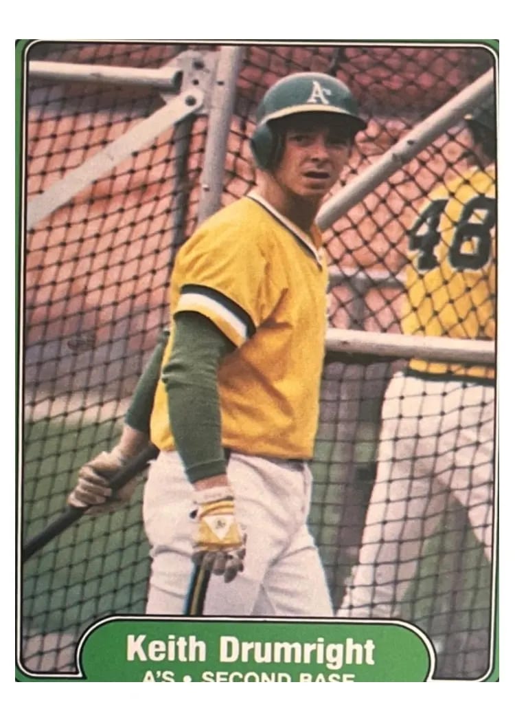 1982 Fleer Keith Drumright #89 card