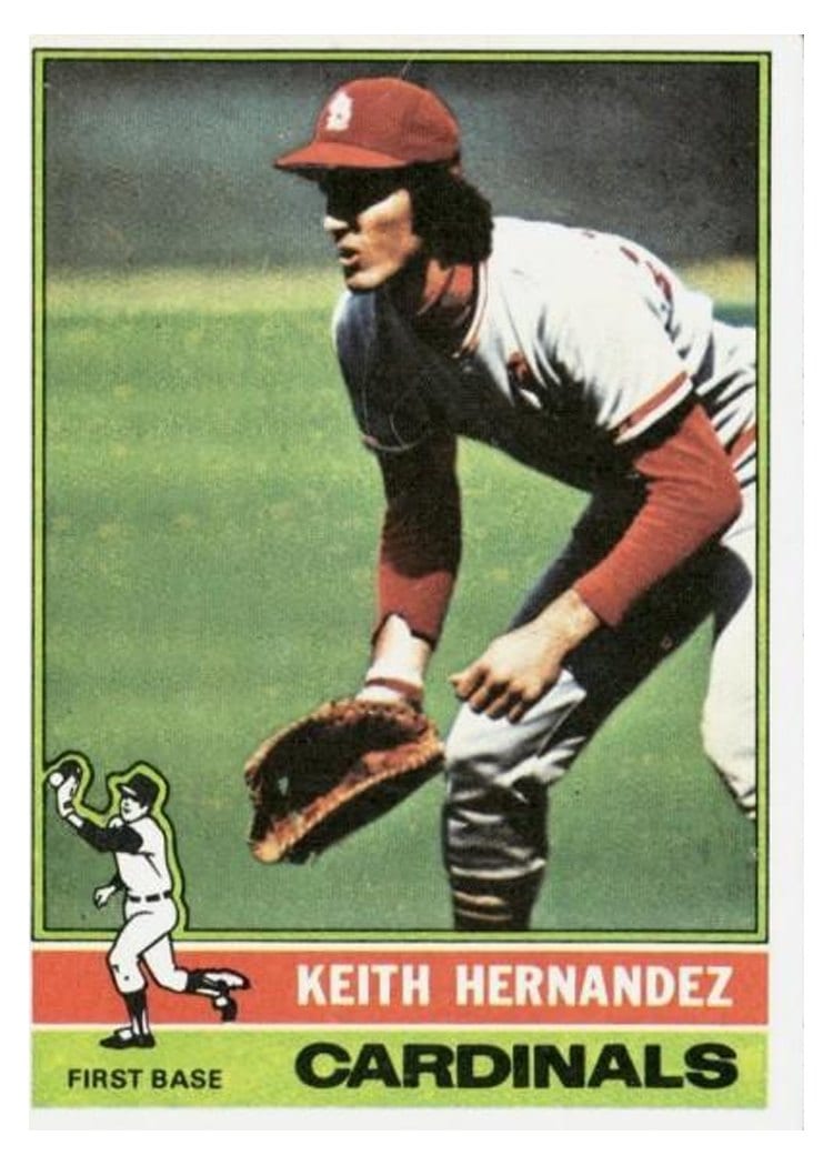 1976 Topps Keith Hernandez #542 card