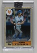 2022 Topps Clearly Authentic 1987 Topps Baseball Autographs Keith Hernandez #87TBA-KH card