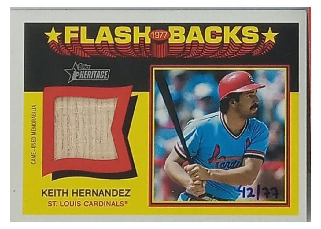 2026 Topps Heritage Flashback Relics Keith Hernandez #FBR-KH card