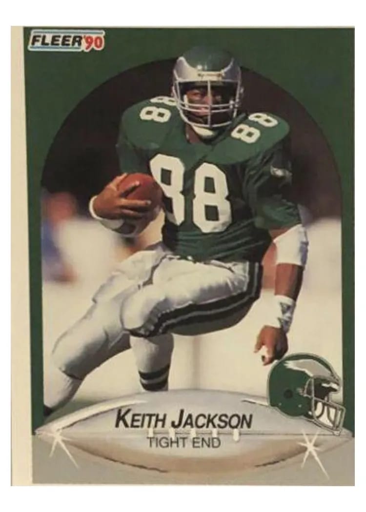 1990 Fleer Keith Jackson #86 card