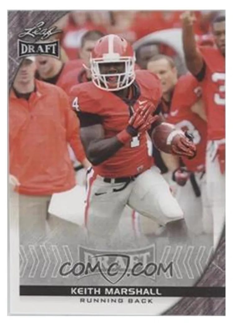 2016 Leaf Draft Keith Marshall #50 card