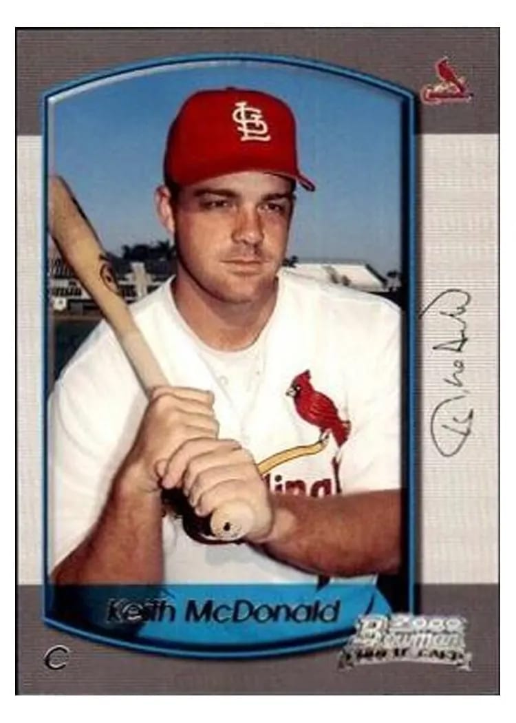 2000 Bowman Draft Picks Keith McDonald #72 card