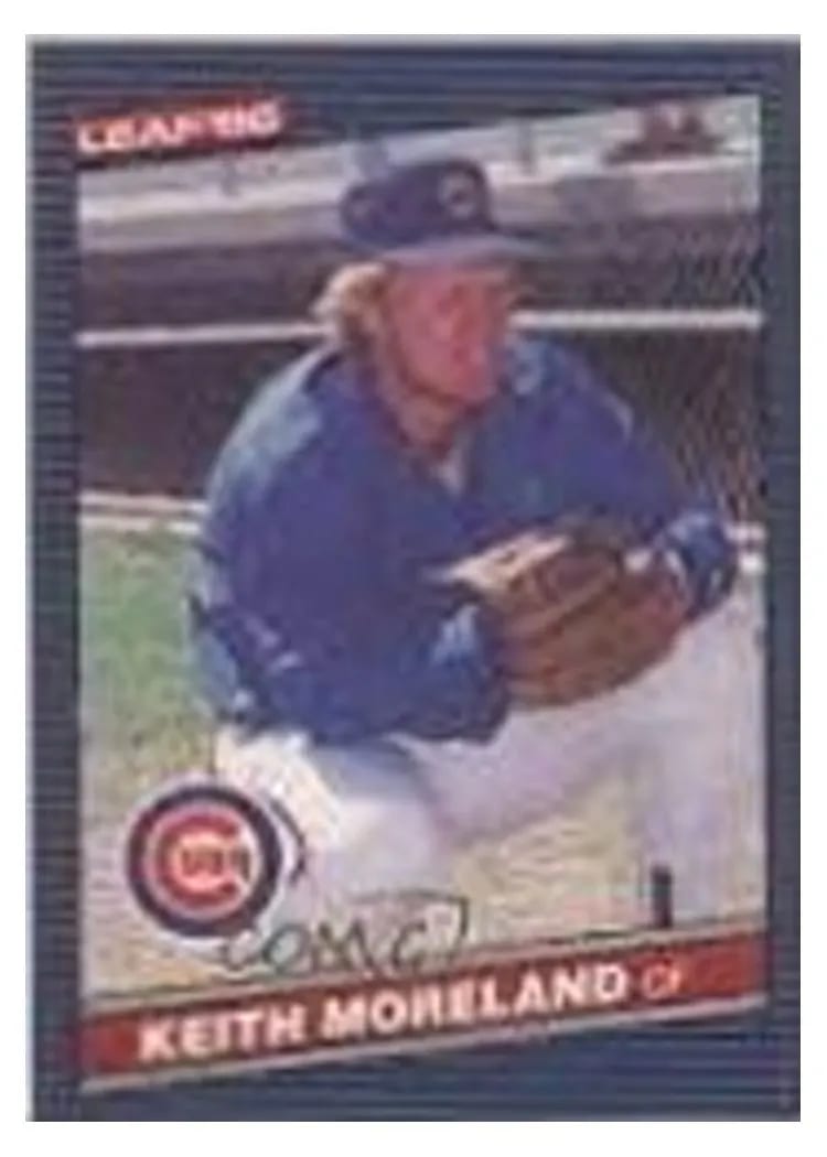 1986 Leaf Keith Moreland #94 card