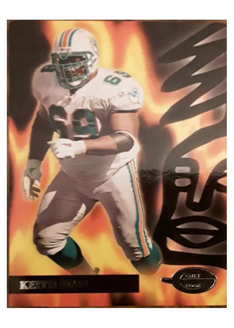 1996 Topps Gilt Edge Keith Sims #76 card