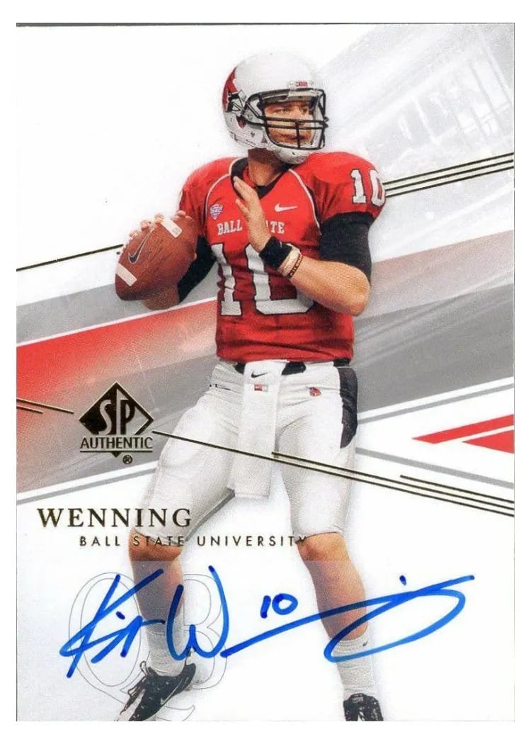 2014 SP Authentic Keith Wenning Autograph #40 card