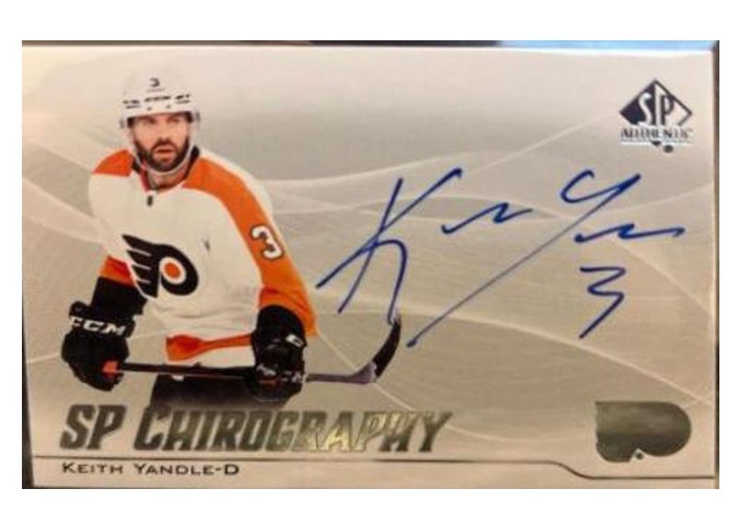 2021-22 SP Authentic Chirography Keith Yandle #C-KY card