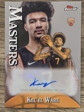 2024-25 Finest Masters Autographs Kel'el Ware #MA-KW card