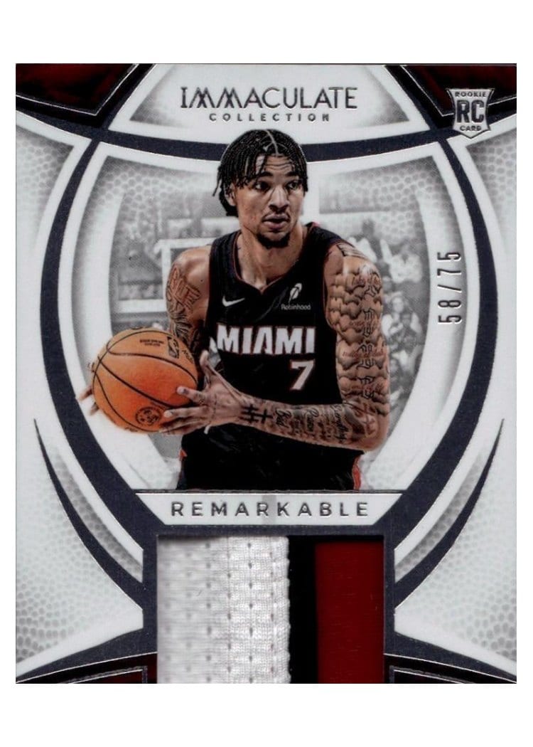 2024-25 Panini Immaculate Collection Remarkable Rookie Jerseys Set Kel'el Ware #9 card