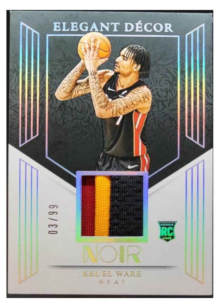 2024-25 Panini Noir Elegant Décor Rookie Jerseys Set Kel'el Ware #4