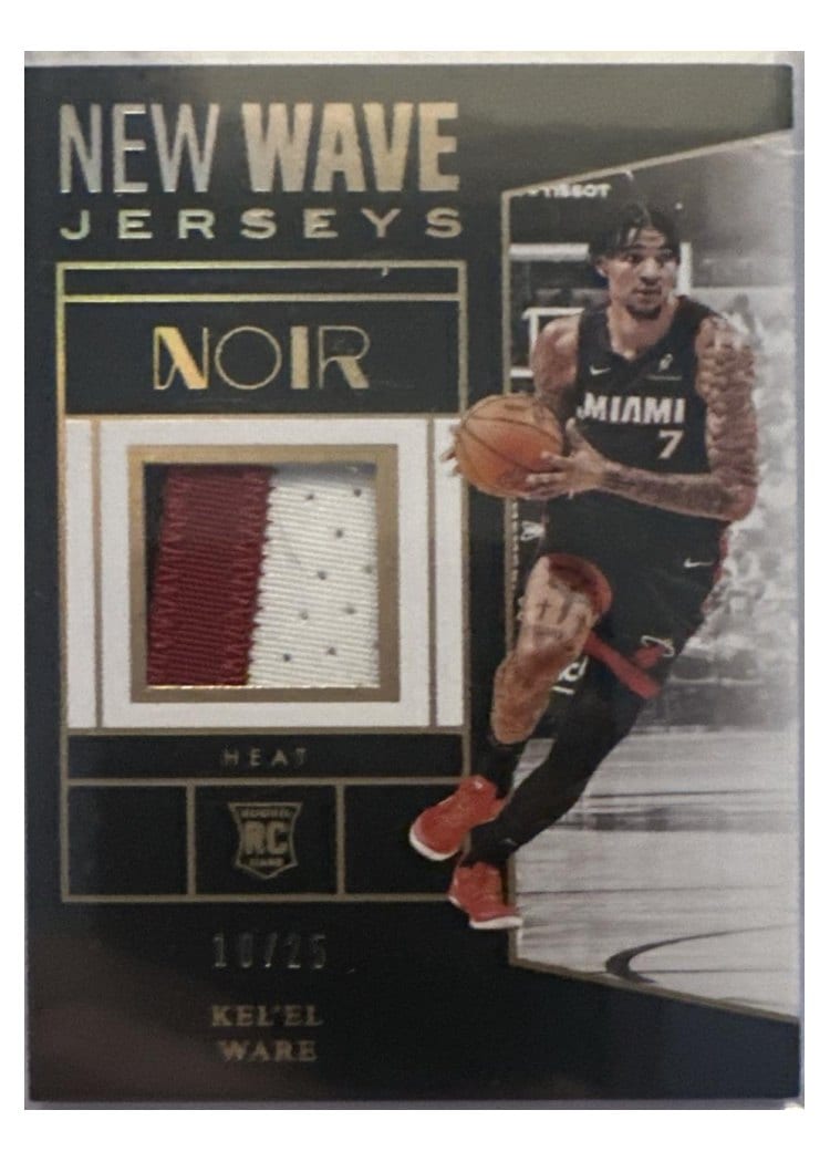 2024-25 Panini Noir New Wave Jerseys Set Kel'el Ware #15 card