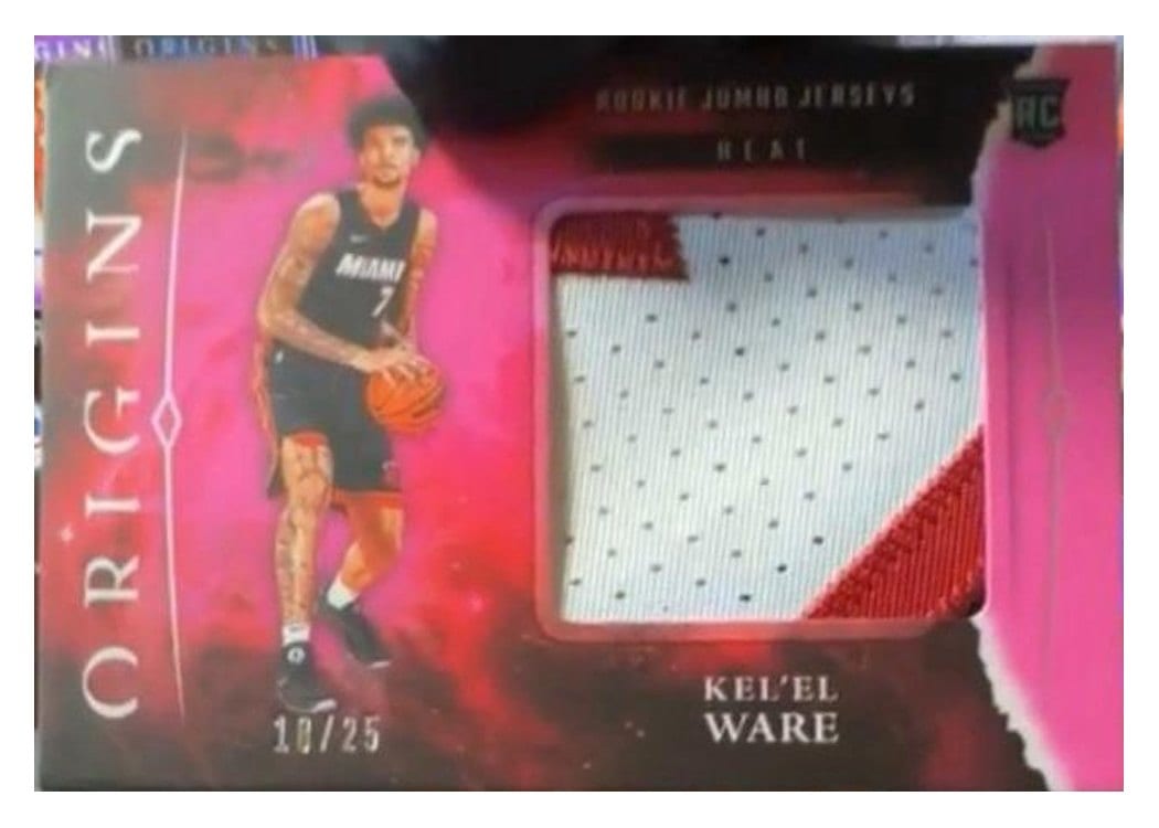 2024-25 Panini Origins Rookie Jumbo Jerseys Set Kel'el Ware #RJJ-KEL card