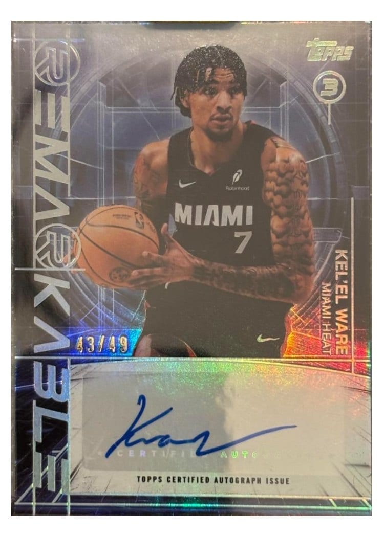 2025-26 Topps 3 Re-Markable Kel'el Ware #RM-KW card