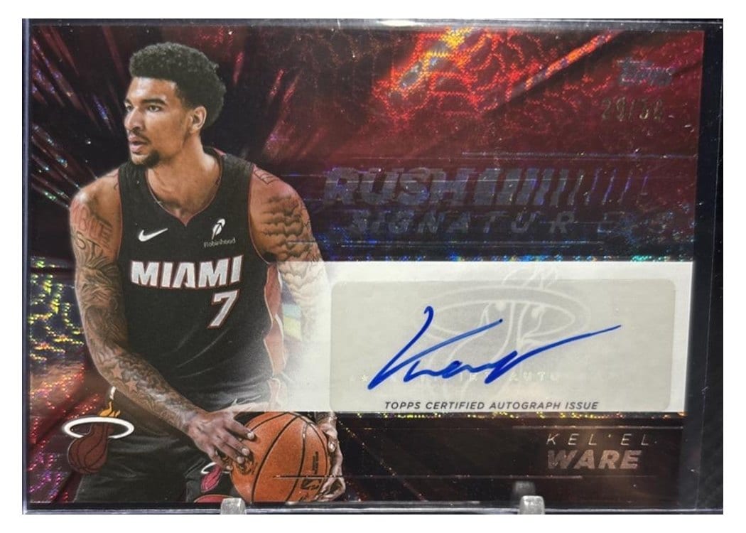 2025-26 Topps Retail Rush Signatures Kel’el Ware #RS-KW card