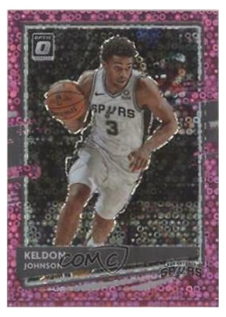 2020-21 Donruss Optic Base Set Keldon Johnson Fast Break Pink #10 card