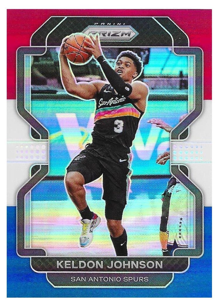 2021-22 Panini Prizm Base Set Keldon Johnson #210 card