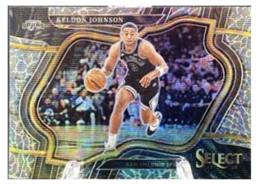 2022-23 Panini Select Base Set Keldon Johnson Elephant Prizm #254 card
