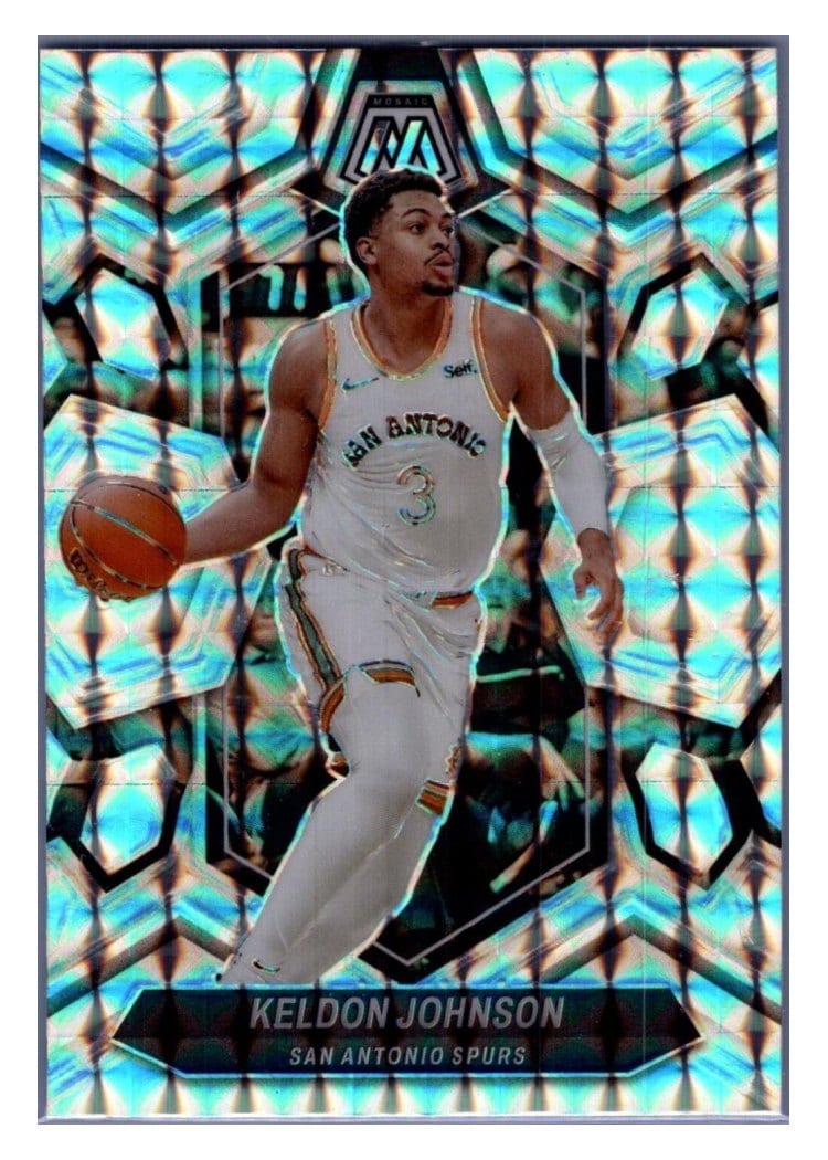 2023-24 Panini Mosaic Base Set Keldon Johnson #119 card