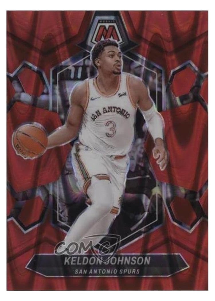 2023-24 Panini Mosaic Base Set Keldon Johnson #119 card