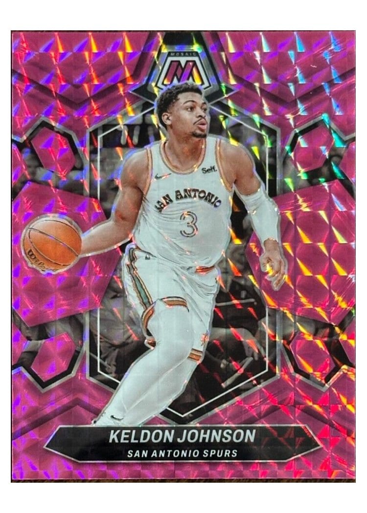 2023-24 Panini Mosaic Base Set Keldon Johnson #119 card