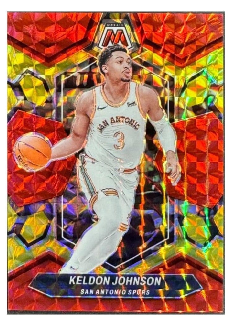 2023-24 Panini Mosaic Base Set Keldon Johnson #119 card