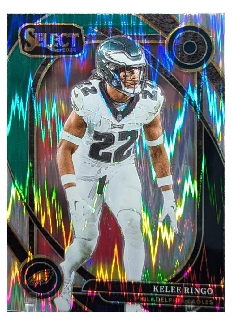 2024 Panini Select Base Set Kelee Ringo Black Green Prizm Shock #275 card