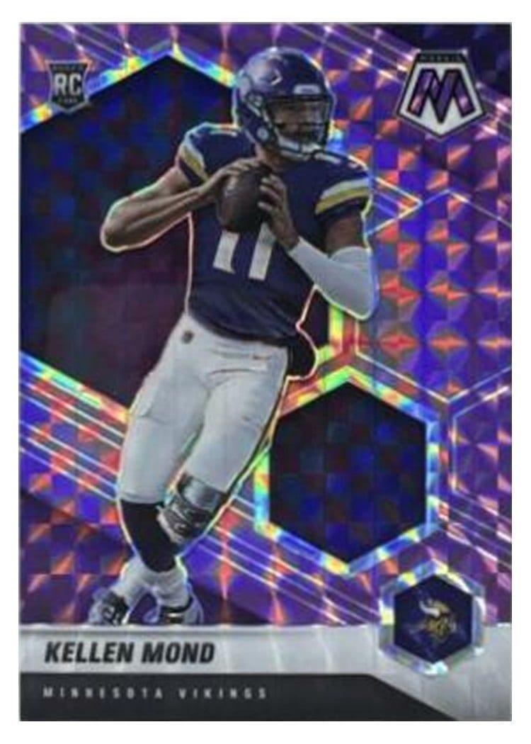 2021 Panini Mosaic Base Set Kellen Mond Pink Fluorescent #321 card