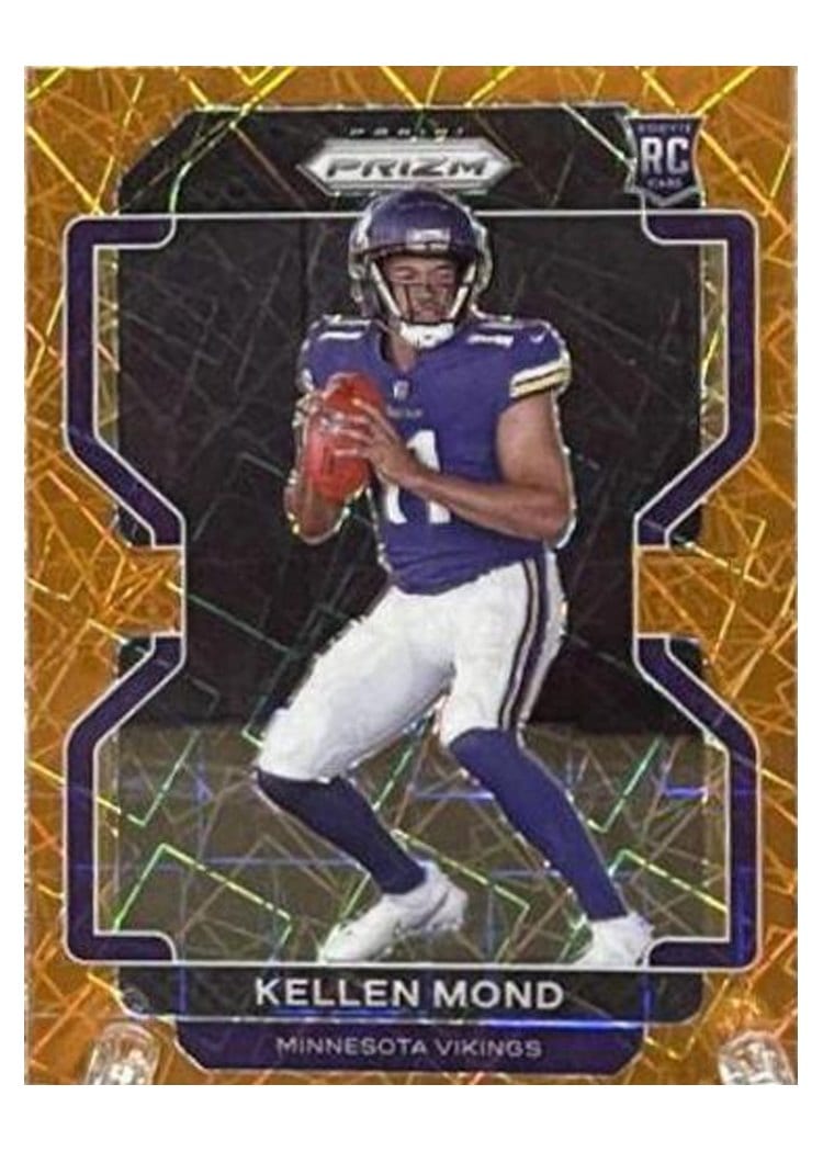 2021 Panini Prizm Base Set Kellen Mond Orange Lazer Prizm #351 card