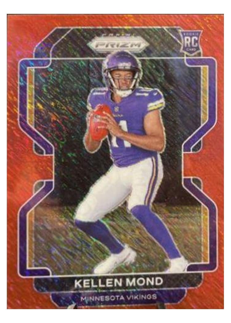 2021 Panini Prizm Base Set Kellen Mond Red Shimmer #351 card