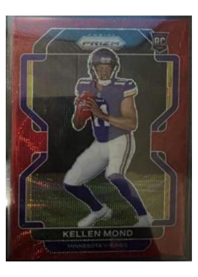 2021 Panini Prizm Base Set Kellen Mond Red Wave Prizm #351 card