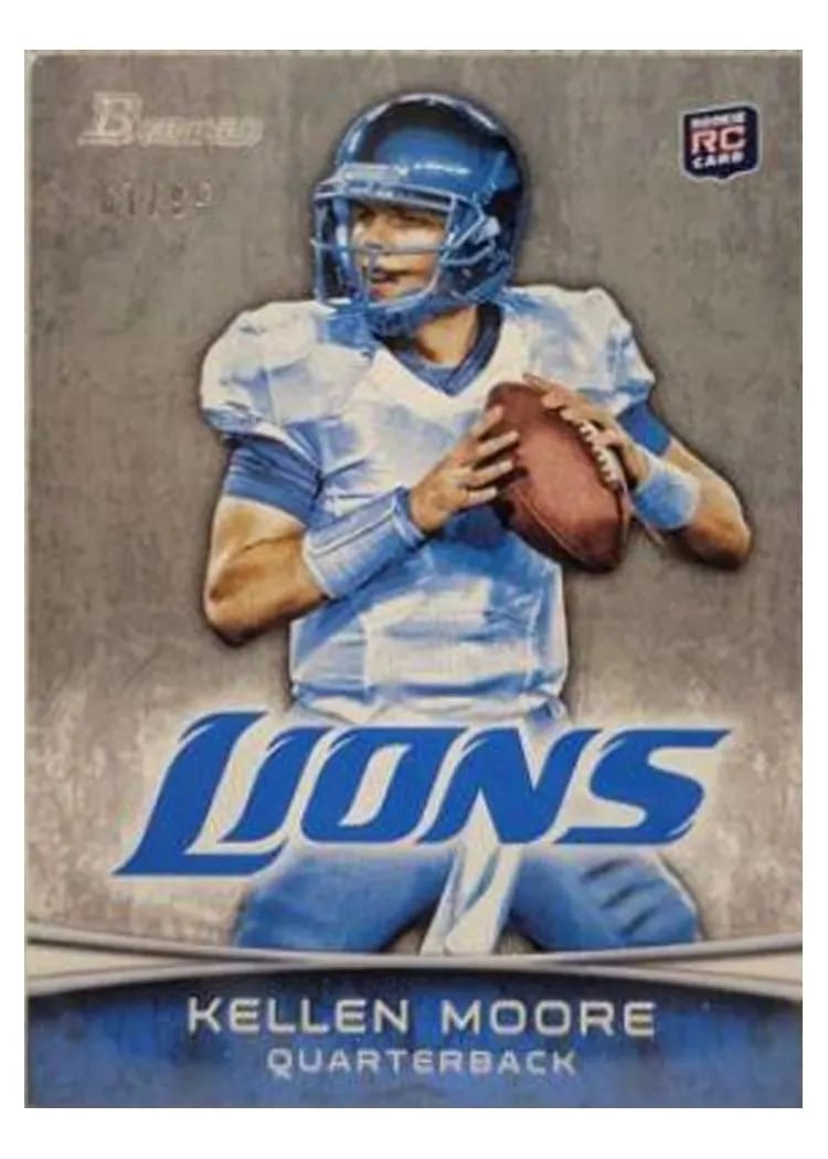 2012 Bowman Kellen Moore White Jersey Silver #107 card