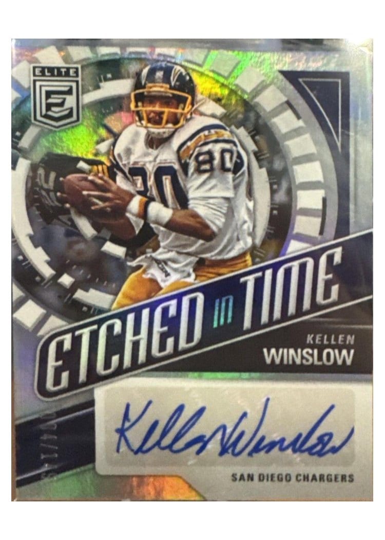 2024 Donruss Elite Etched in Time Signatures Kellen Winslow #ETS-KWI card
