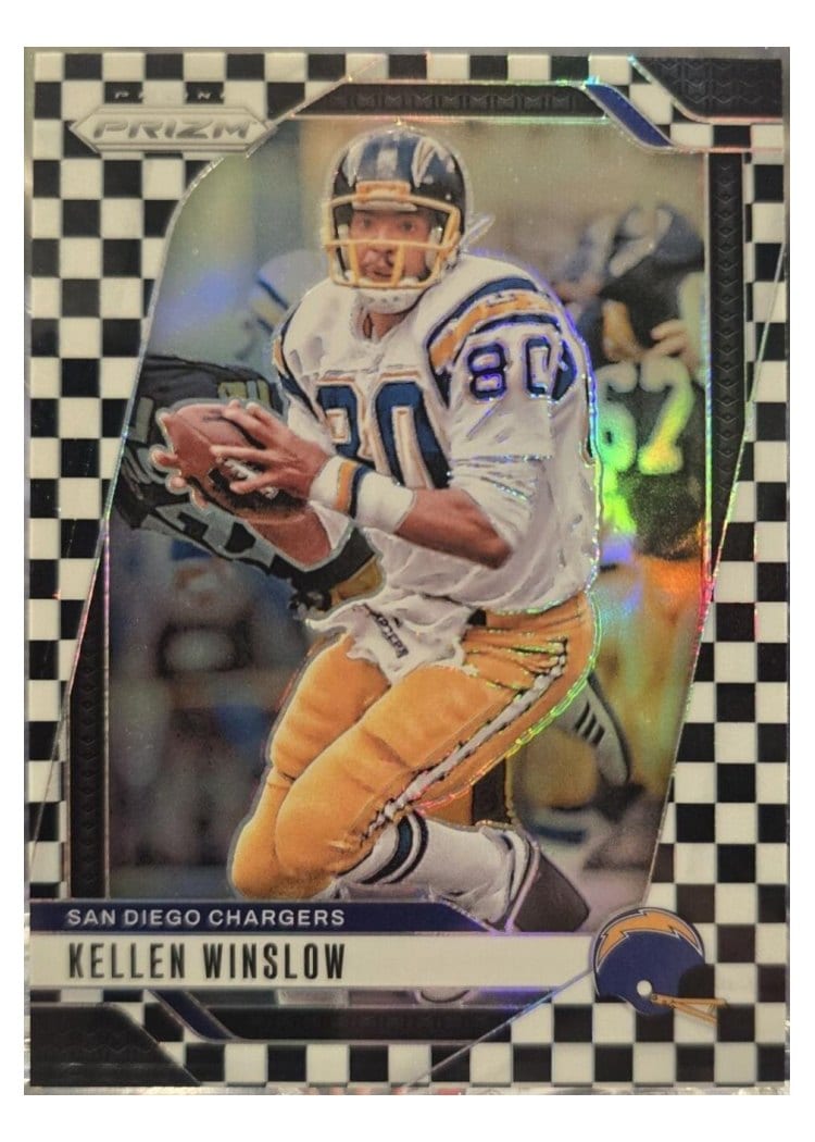 2024 Panini Prizm Base Set Kellen Winslow Black White Checker #164 card