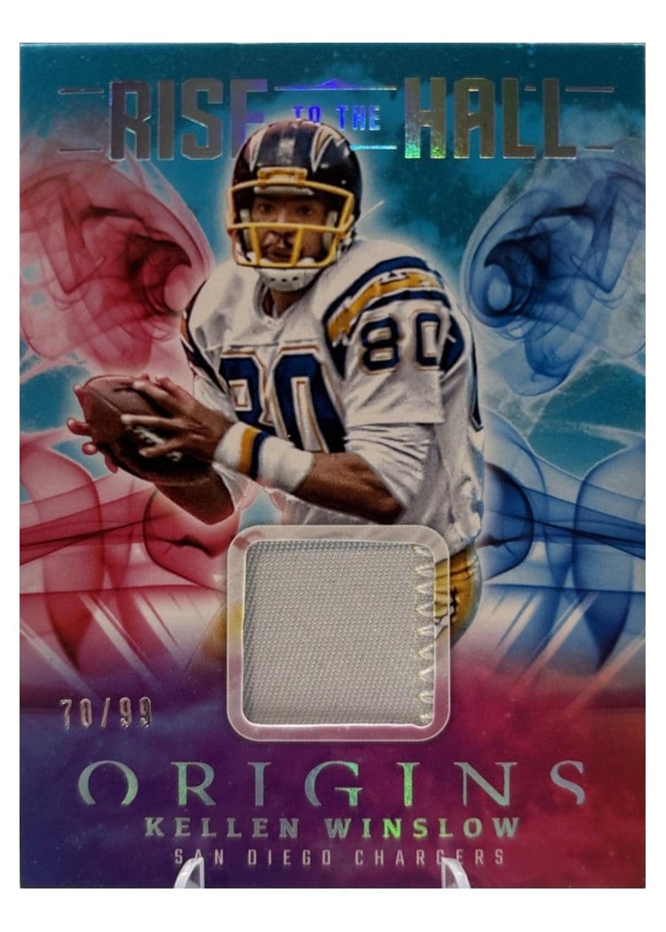 2025 Panini Origins Rise to the Hall Relics Kellen Winslow #30 card