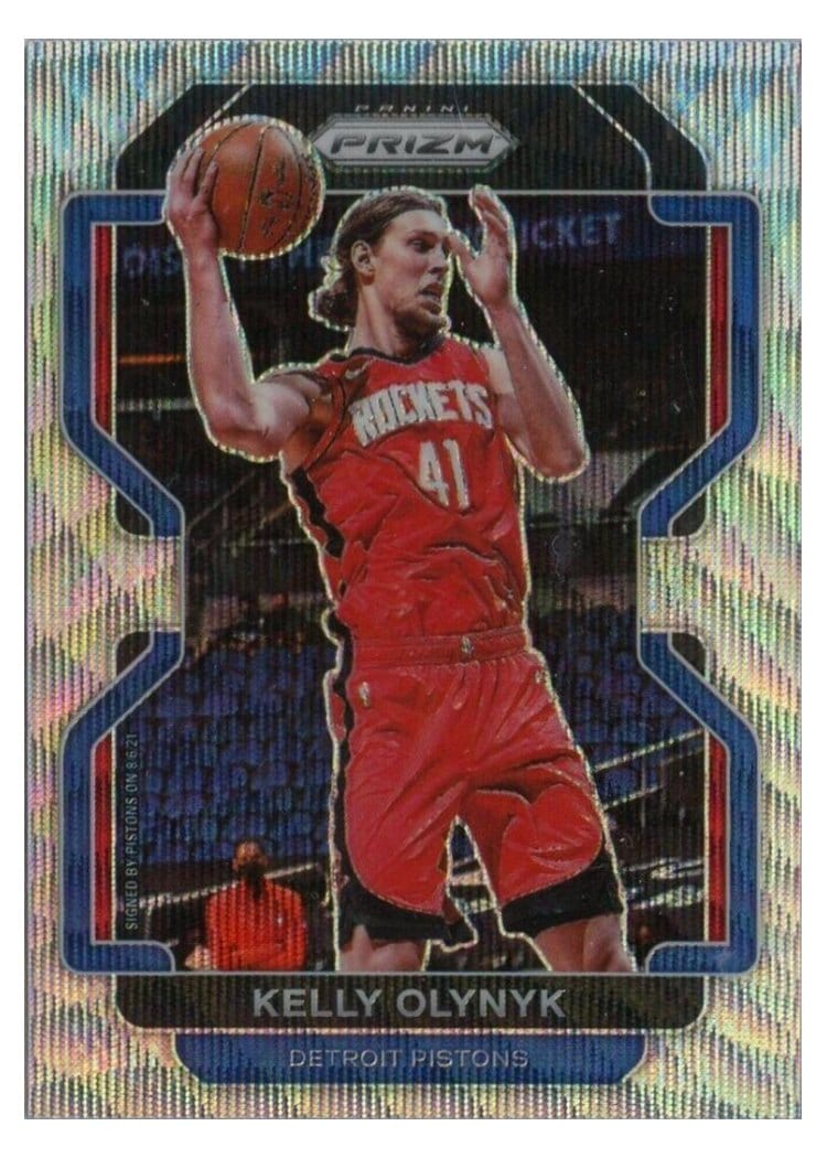 2021-22 Panini Prizm Base Set Kelly Olynyk Silver Wave #150 card