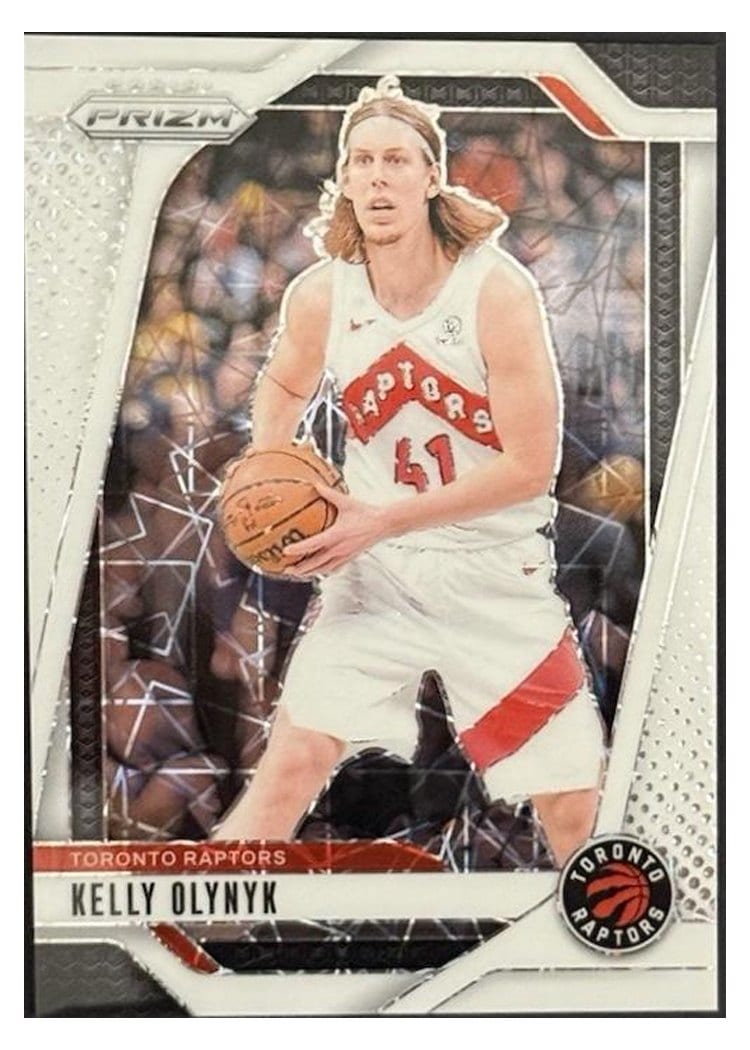 2024-25 Panini Prizm Base Set Kelly Olynyk White Lazer #152 card