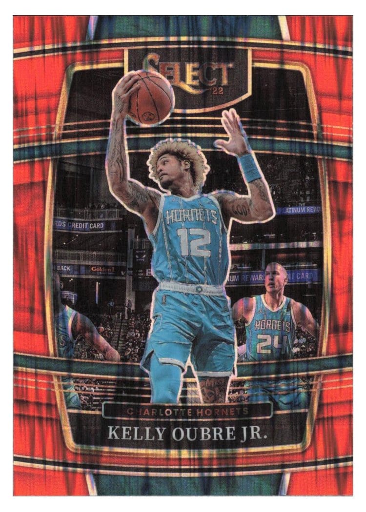 2021-22 Panini Select Base Set Kelly Oubre Jr. Tiger Prizm #30 card